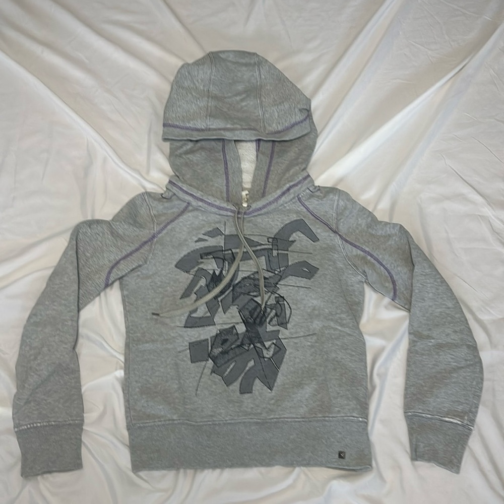Y2K diesel oversize hood grey hoodie size XS